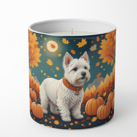 Westie/West Highland White Terrier Fall Decorative Soy Candle