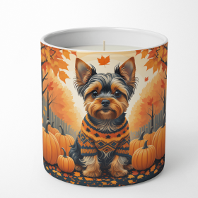 Yorkshire Terrier Fall Decorative Soy Candle