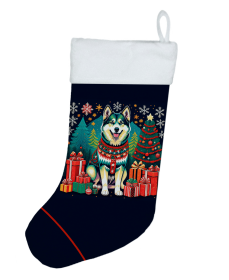 Alaskan Malamute Christmas Stocking