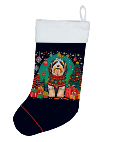 Bearded Collie Christmas Stocking