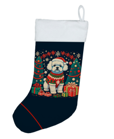 Bichon Frise Christmas Stocking