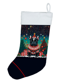 French Bulldog - Black - Christmas Stocking