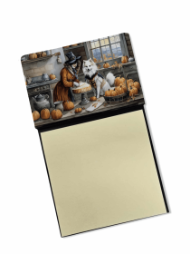 American Eskimo Fall Kitchen Pumpkins Sticky Note Holder