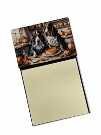 Basset Hound Fall Kitchen Pumpkins Sticky Note Holder