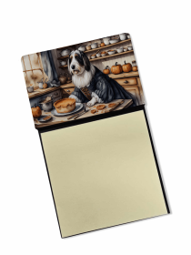 Bearded Collie Fall Kitchen Pumpkins Sticky Note Holder