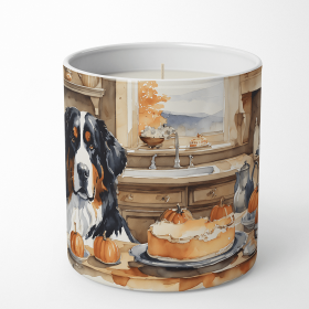 Bernese Mountain Dog Fall Kitchen Pumpkins Decorative Soy Candle