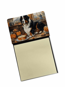 Bernese Mountain Dog 2 Fall Kitchen Pumpkins Sticky Note Holder