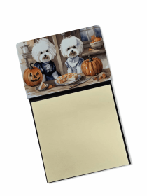 Bichon Frise 1 Fall Kitchen Pumpkins Sticky Note Holder