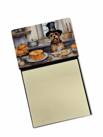 Border Terrier 1 Fall Kitchen Pumpkins Sticky Note Holder