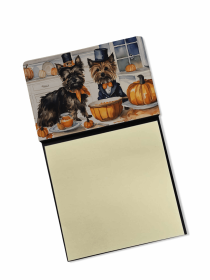 Cairn Terrier2  Fall Kitchen Pumpkins Sticky Note Holder