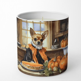 Chihuahua Fall Kitchen Pumpkins Decorative Soy Candle