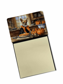 Chihuahua 1 Fall Kitchen Pumpkins Sticky Note Holder