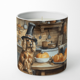 Cocker Spaniel Fall Kitchen Pumpkins Decorative Soy Candle