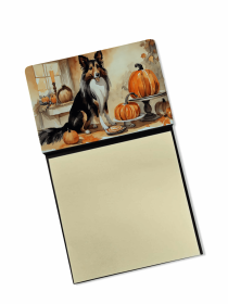 Collie 1 Fall Kitchen Pumpkins Sticky Note Holder