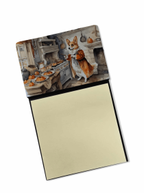 Corgi 2 Fall Kitchen Pumpkins Sticky Note Holder