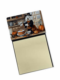 Coton De Tulear 1 Fall Kitchen Pumpkins Sticky Note Holder