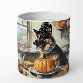 German Shepherd Fall Kitchen Pumpkins Decorative Soy Candle