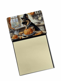 German Shepherd Fall Kitchen Pumpkins Sticky Note Holder