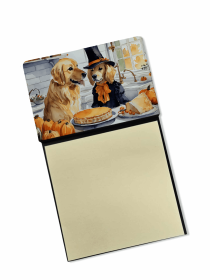 Golden Retriever 1 Fall Kitchen Pumpkins Sticky Note Holder