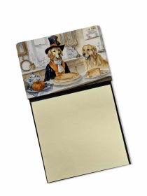 Golden Retriever 4 Fall Kitchen Pumpkins Sticky Note Holder