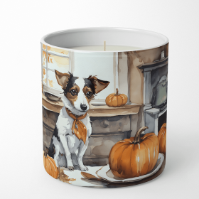 Jack Russell Terrier Fall Kitchen Pumpkins Decorative Soy Candle