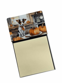 Jack Russell Terrier 1 Fall Kitchen Pumpkins Sticky Note Holder