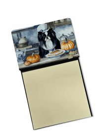 Japanese Chin 1 Fall Kitchen Pumpkins Sticky Note Holder