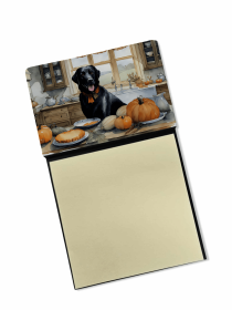 Labrador Retriever - Black 1 Fall Kitchen Pumpkins Sticky Note Holder