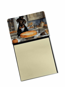 Labrador Retriever - Chocolate 3 Fall Kitchen Pumpkins Sticky Note Holder