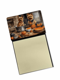 Norwich Terrier 1 Fall Kitchen Pumpkins Sticky Note Holder