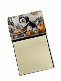 Old English Sheepdog 1 Fall Kitchen Pumpkins Sticky Note Holder