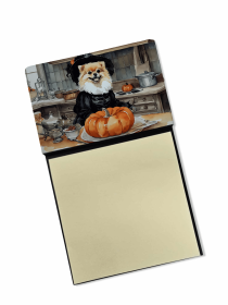 Pomeranian 1 Fall Kitchen Pumpkins Sticky Note Holder