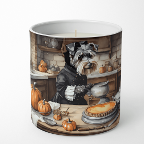 Schnauzer Fall Kitchen Pumpkins Decorative Soy Candle