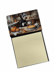 Schnauzer 1 Fall Kitchen Pumpkins Sticky Note Holder