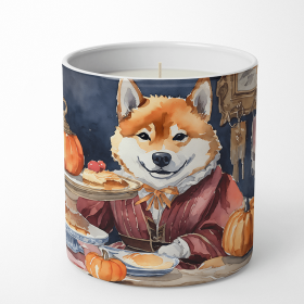 Shiba Inu Fall Kitchen Pumpkins Decorative Soy Candle