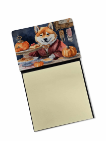 Shiba Inu 1 Fall Kitchen Pumpkins Sticky Note Holder