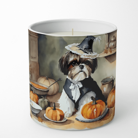 Shih Tzu Fall Kitchen Pumpkins Decorative Soy Candle