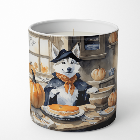 Siberian Husky Fall Kitchen Pumpkins Decorative Soy Candle