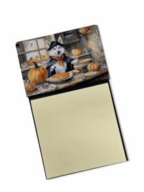 Siberian Husky 1 Fall Kitchen Pumpkins Sticky Note Holder