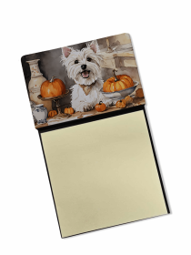 Westie/West Highland White Terrier 1 Fall Kitchen Pumpkins Sticky Note Holder