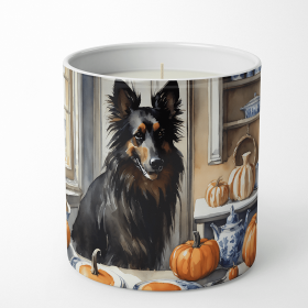 Belgian Sheepdog Fall Kitchen Pumpkins Decorative Soy Candle