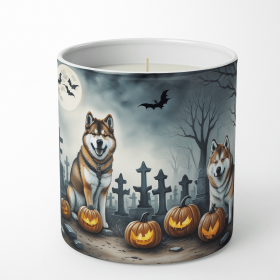 Akita Spooky Halloween Decorative Soy Candle