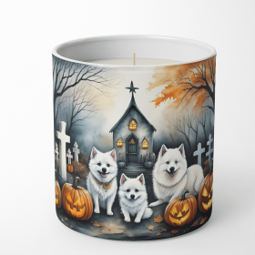 American Eskimo Spooky Halloween Decorative Soy Candle