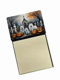 American Eskimo Spooky Halloween Sticky Note Holder