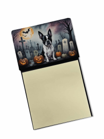 Boston Terrier 1 Spooky Halloween Sticky Note Holder