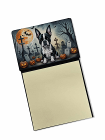 Boston Terrier 2 Spooky Halloween Sticky Note Holder