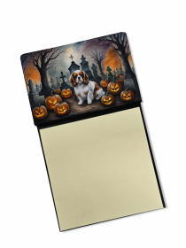 Cavalier King Charles Spaniel 3 Spooky Halloween Sticky Note Holder