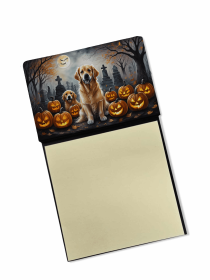 Golden Retriever 1 Spooky Halloween Sticky Note Holder