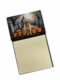 Golden Retriever 2 Spooky Halloween Sticky Note Holder