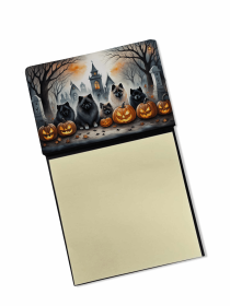 Keeshond 2 Spooky Halloween Sticky Note Holder